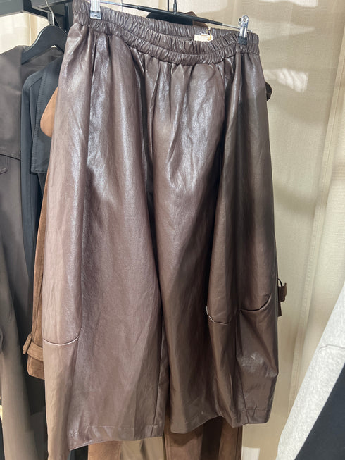 Pantalon Barel simili cuir KAYA