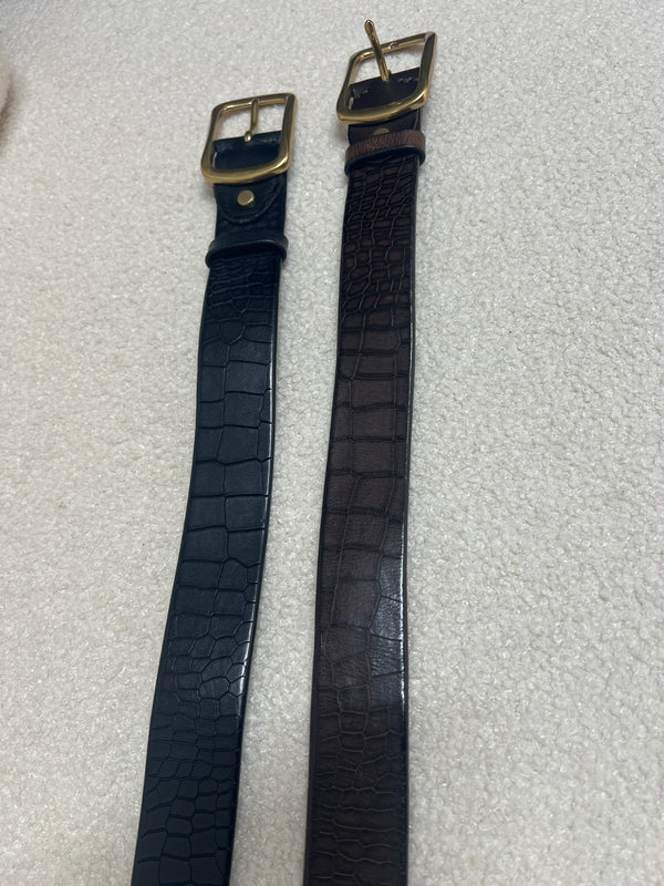 Ceinture effet crocodile