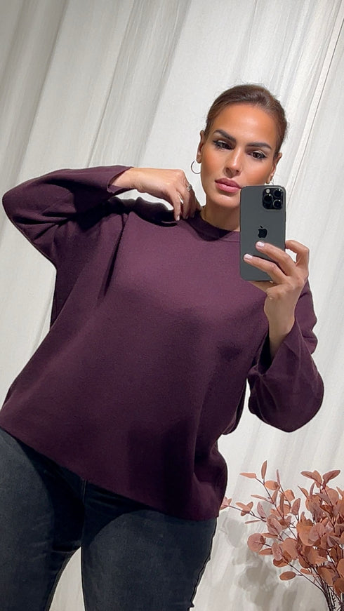 Pull AGNIES bordeaux