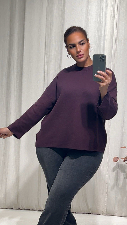 Pull AGNIES bordeaux