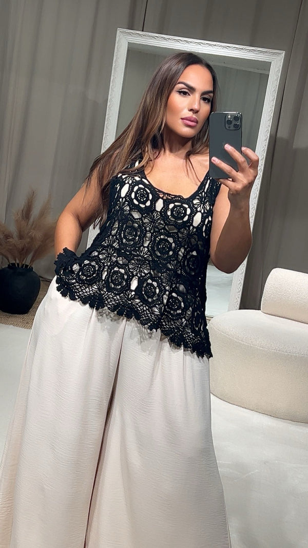 Débardeur en crochet RANA