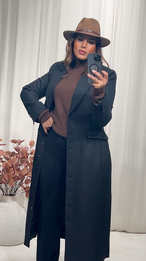 Veste de tailleur longue JADE