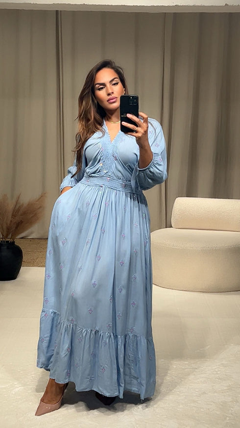 Robe col élastique ADELA
