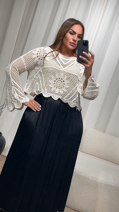 Haut en crochet large ZOÉ