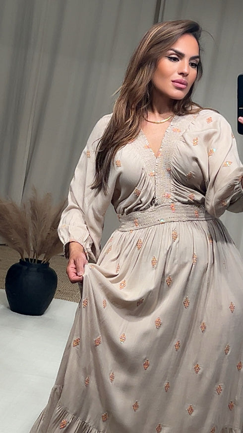 Robe col élastique ADELA