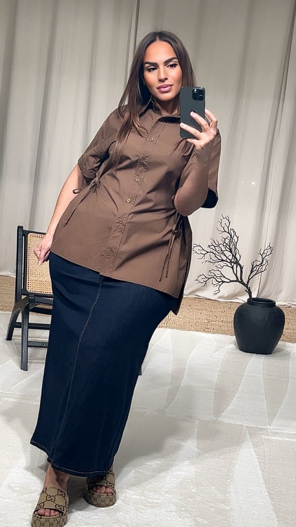 Jupe en jean CHARLOTTE ( grandes tailles)