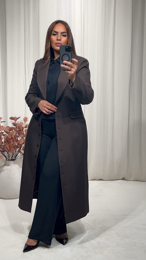 Veste de tailleur longue JADE