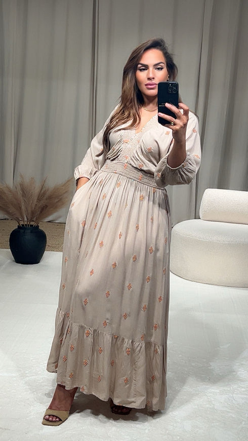 Robe col élastique ADELA