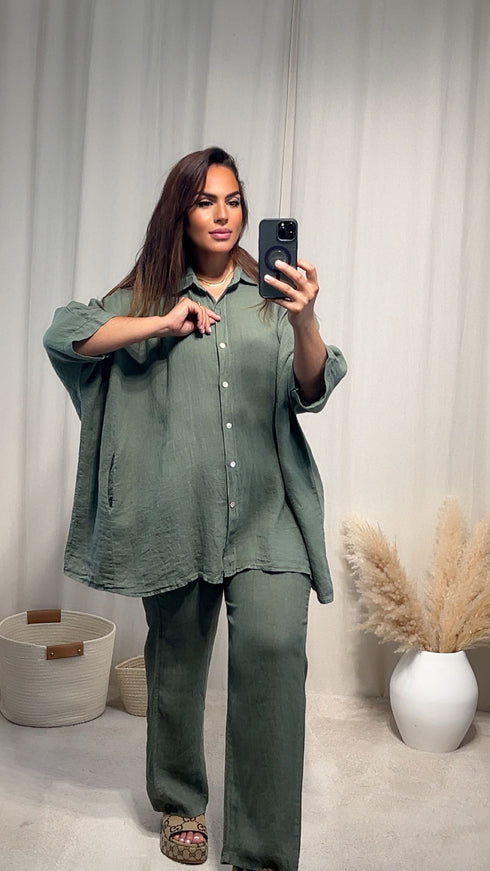 Pantalon d’ensemble NILA lin