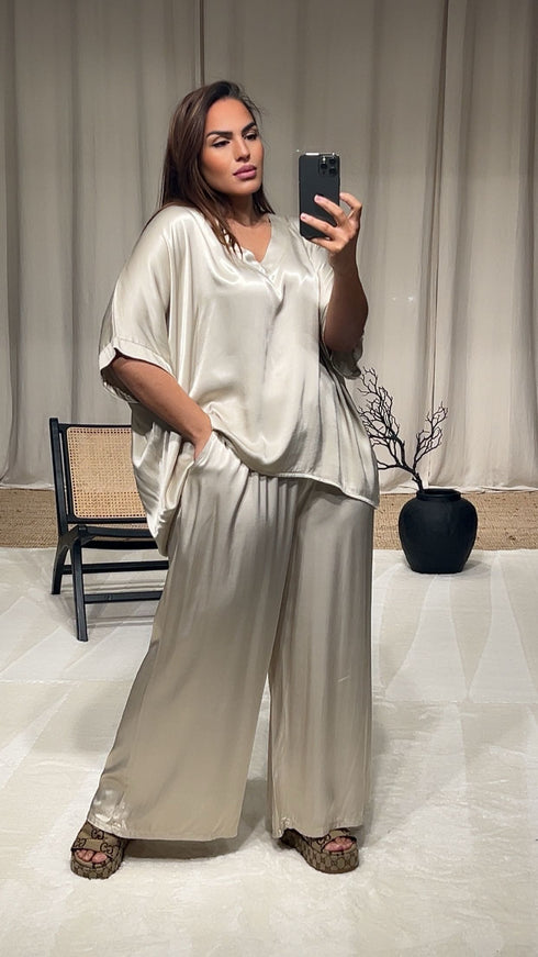 Pantalon satiné ARIANA
