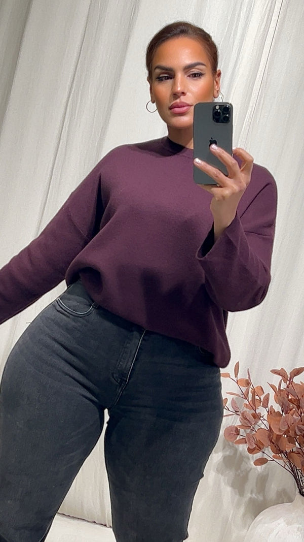 Pull AGNIES bordeaux