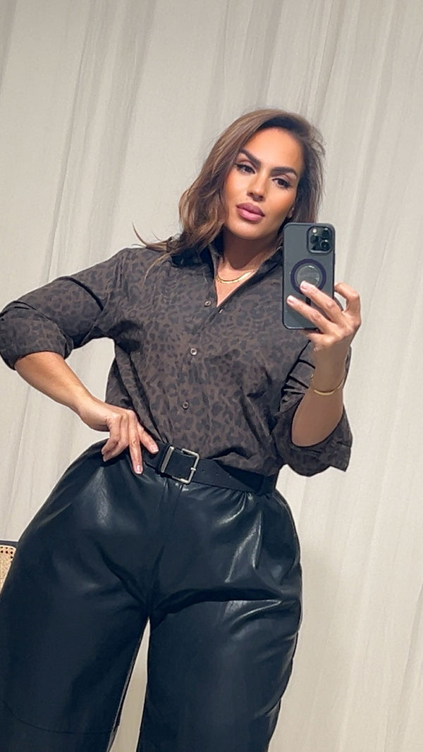 Chemise léopard INÈS