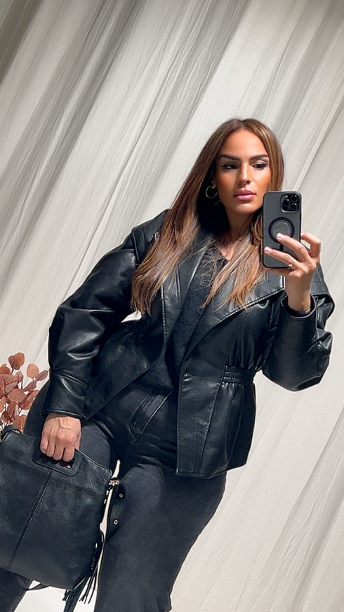 Veste similicuir LAMIRA