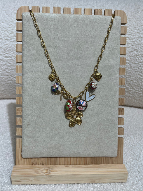 Collier multiples pendentifs bijoux
