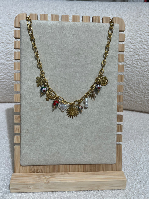 Collier multiples pendentifs bijoux