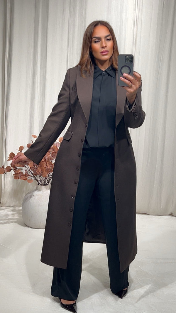 Veste de tailleur longue JADE