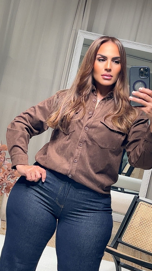 Chemise suédine ALICIA