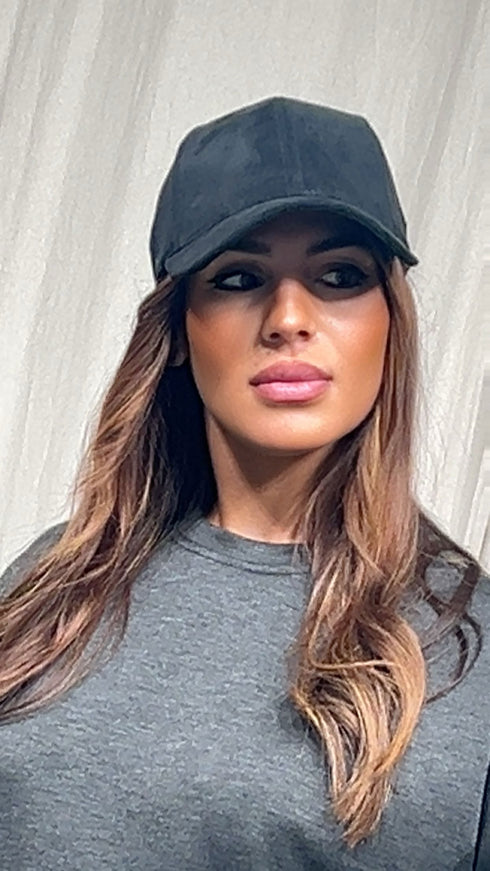 Casquette en suédine