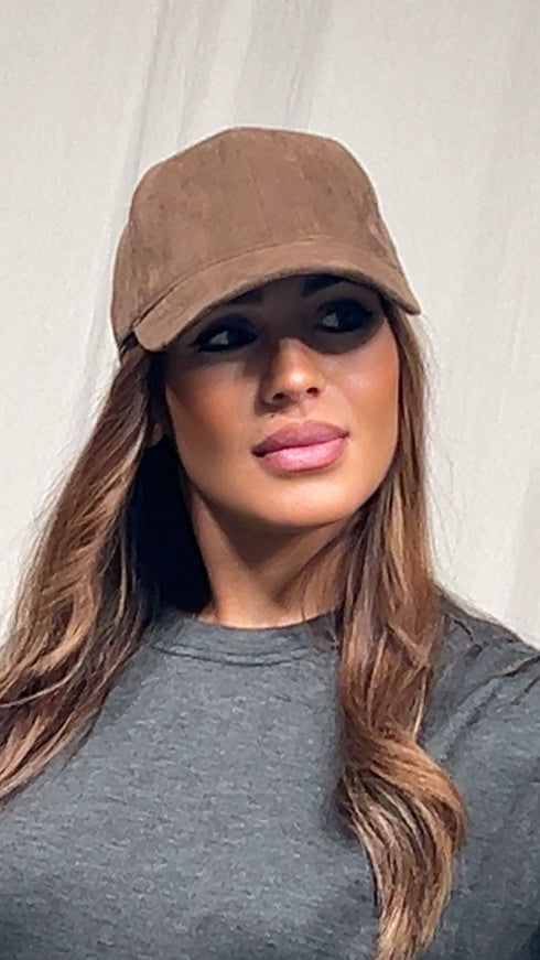 Casquette en suédine