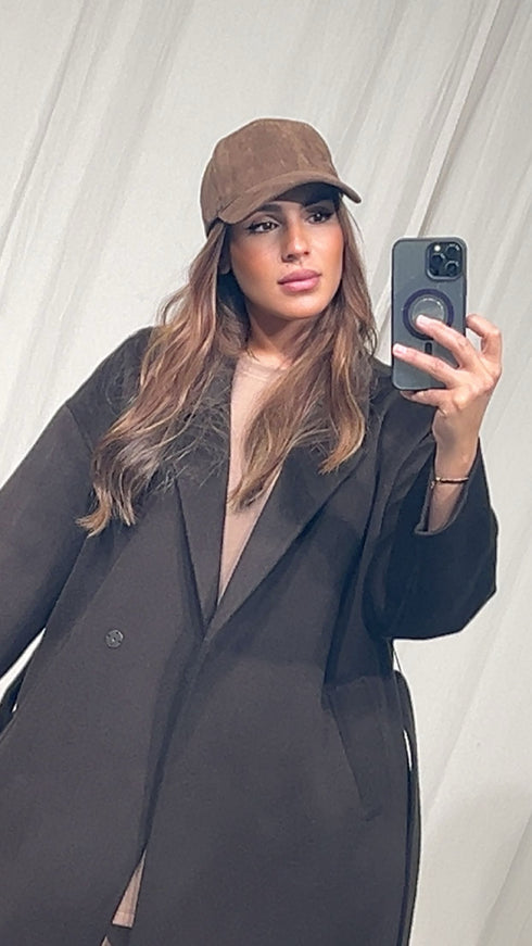 Casquette en suédine