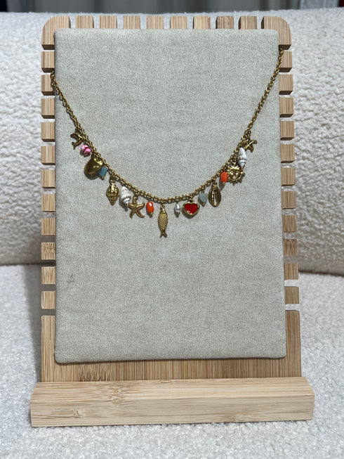 Collier multiples pendentifs bijoux