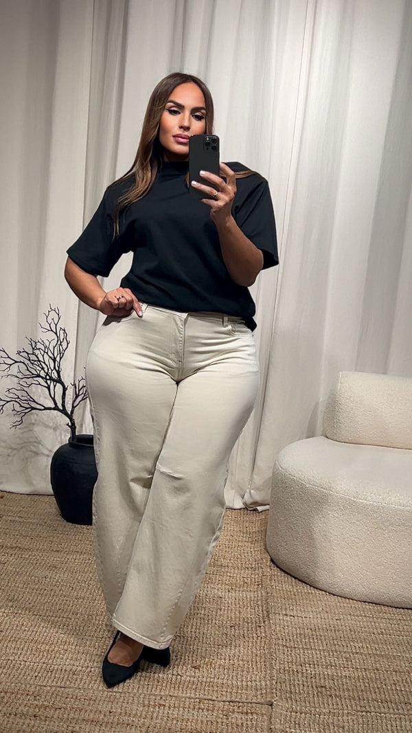 Jean barrel beige 401