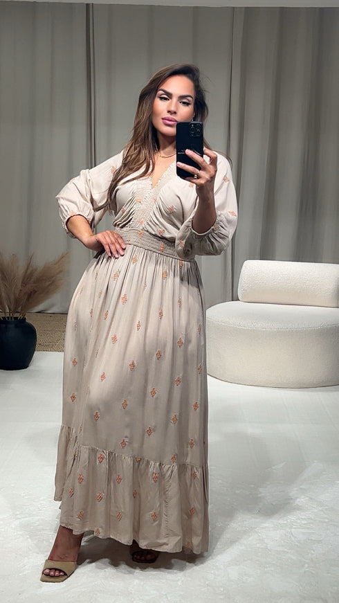 Robe col élastique ADELA