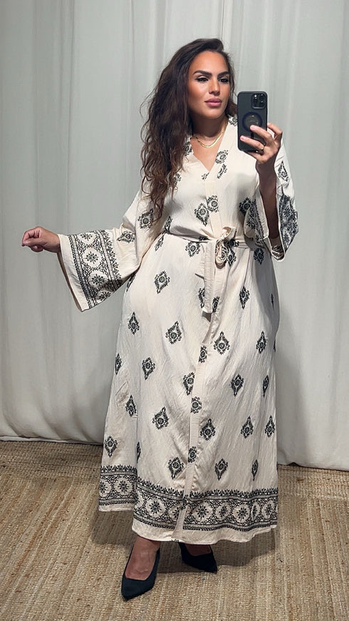 Robe CONSTANTINE à ceinture Abaya