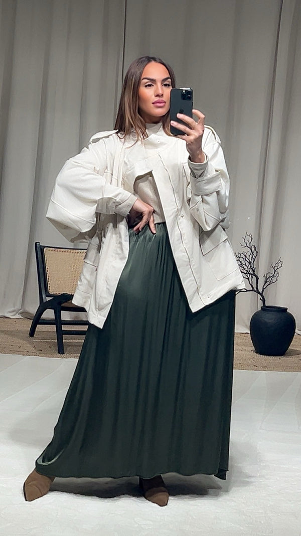 Jupe satinée ARIANA