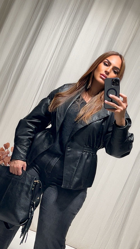 Veste similicuir LAMIRA