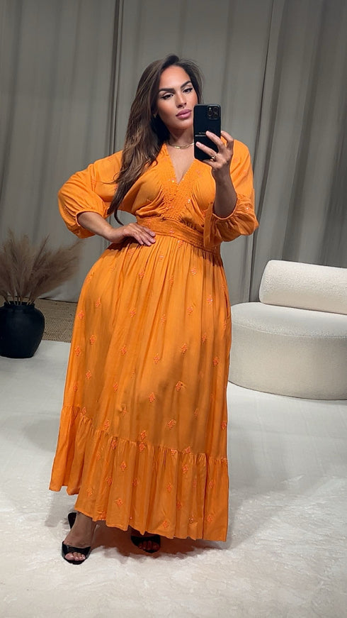 Robe col élastique ADELA