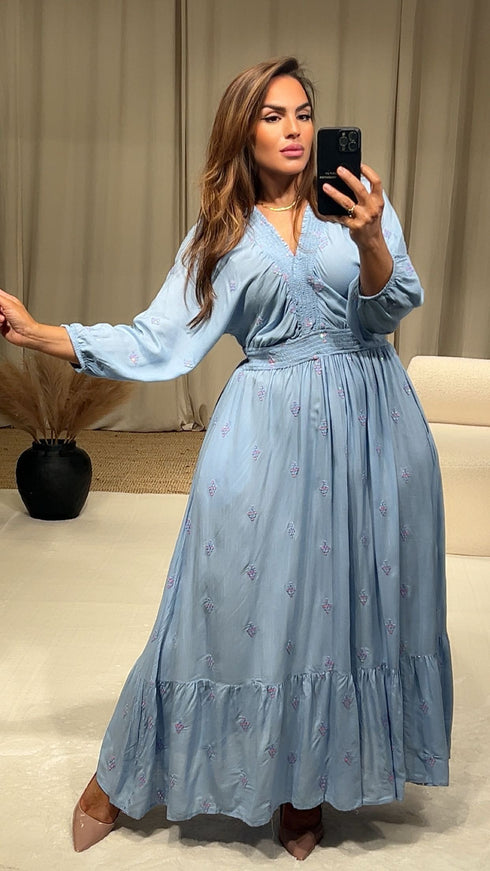 Robe col élastique ADELA