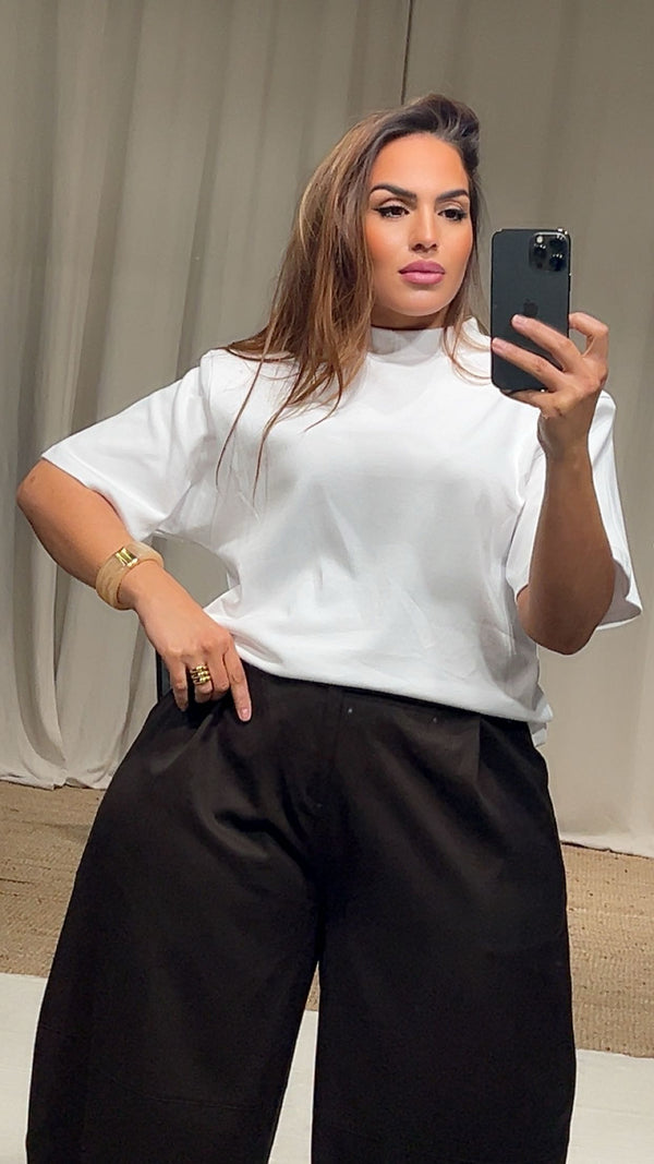 T-shirt à épaulettes