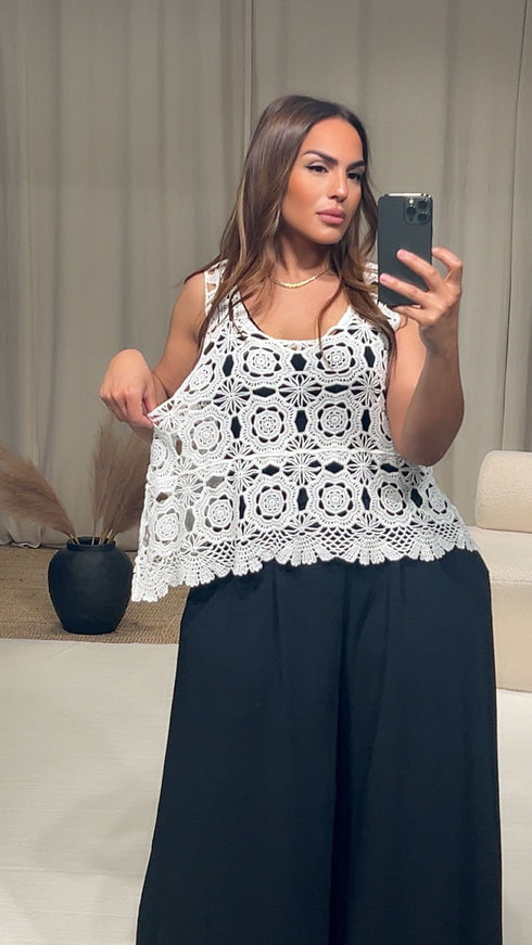 Débardeur en crochet RANA