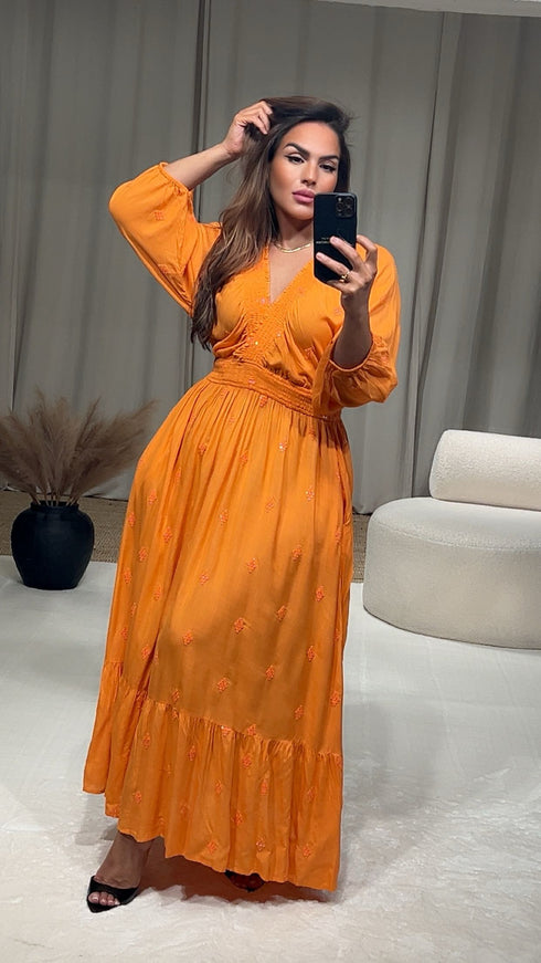 Robe col élastique ADELA