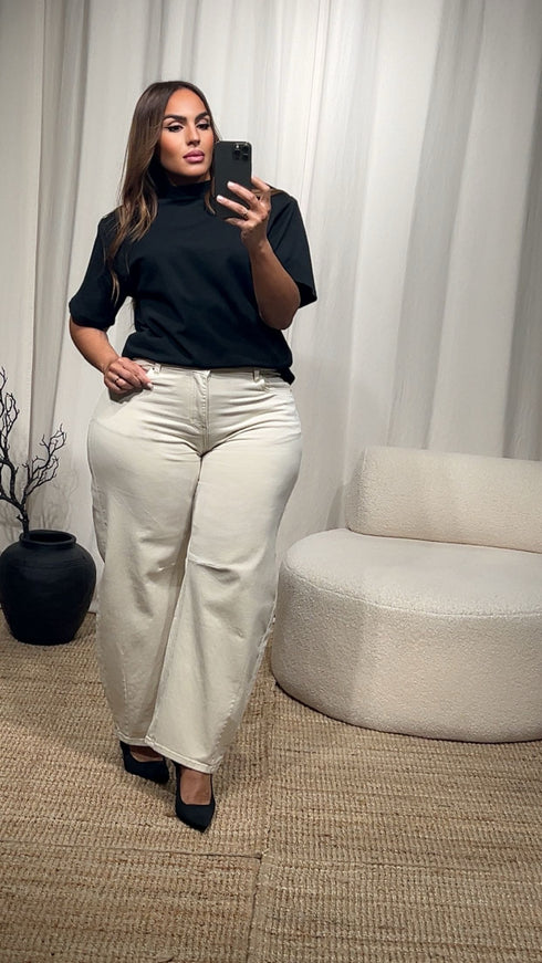 Jean barrel beige 401