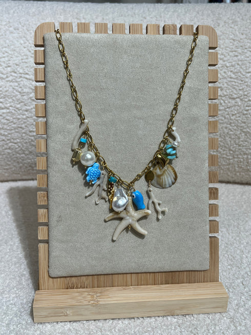 Collier multiples pendentifs bijoux