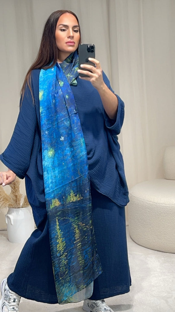 Foulard une nuit sur le lac